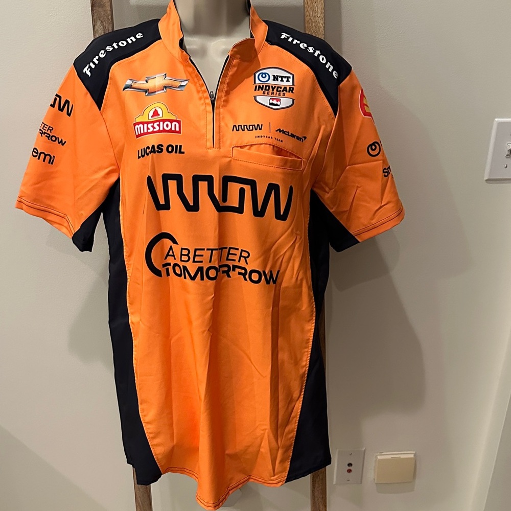 Arrow McLaren Men's Papaya and Black Racing Jersey